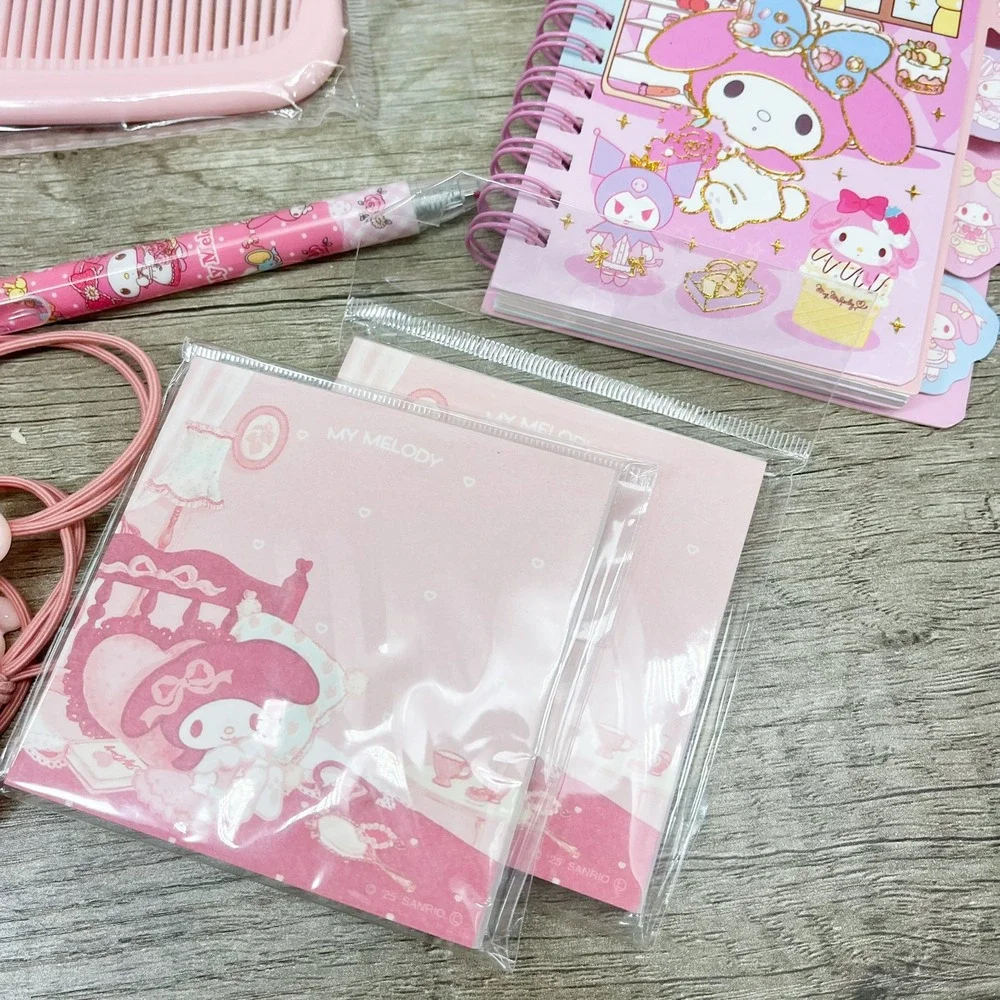Sanrio My Melody Stationery Accessory Lot Stickers Notebook Headband Pen Bundle